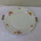 A flat cakes porcelain white vintage, czechoslovakia rk, floral decoration
