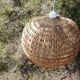 Suspension ball in rattan straw