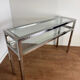 Chrome and glass console from the 70s/80s.