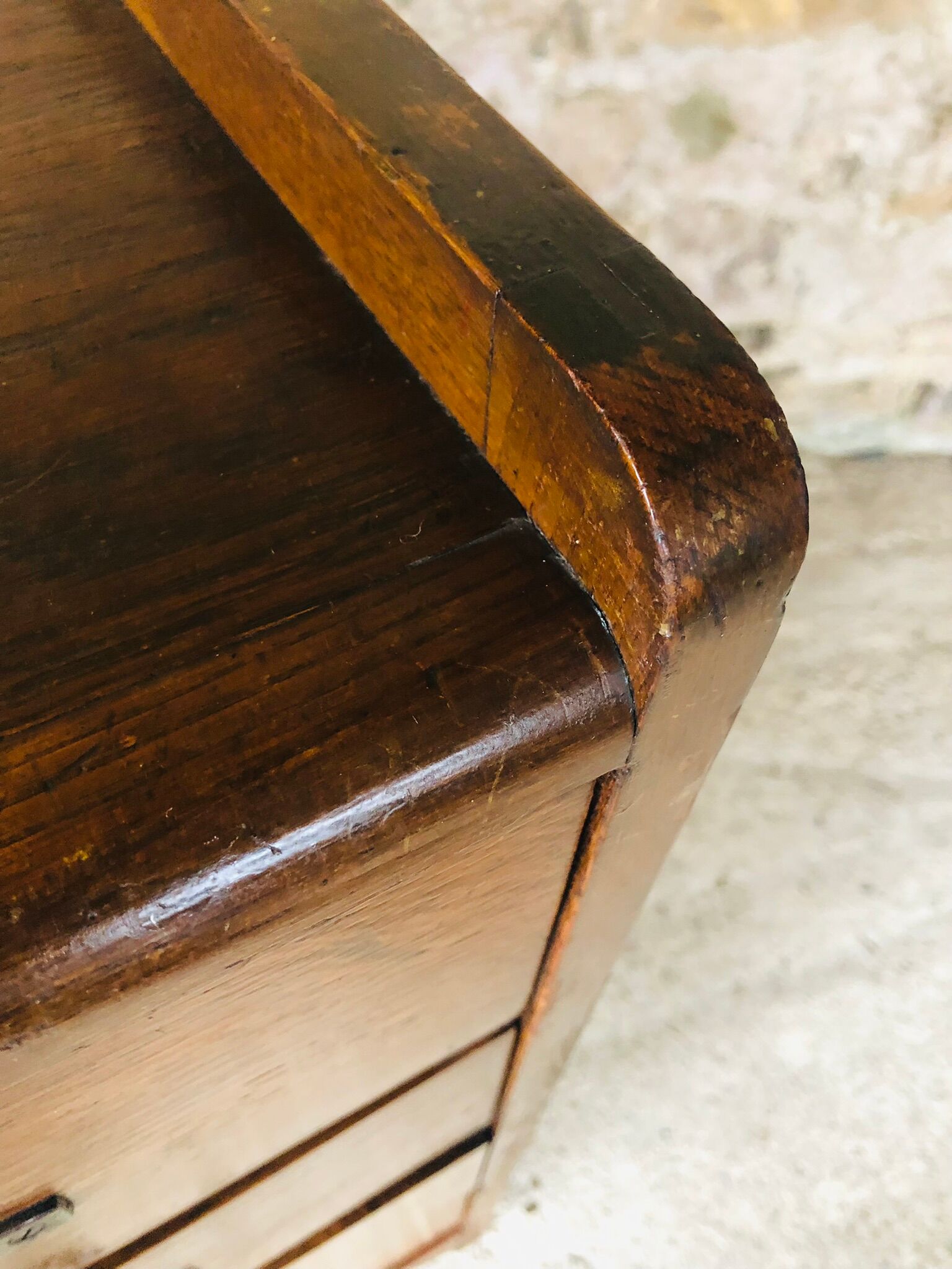 Vintage chest of drawers with 4 drawers, 50s /60