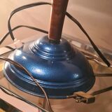 Lamp mushroom blue metal 1940