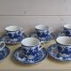 Blue Dutch landscape coffee service