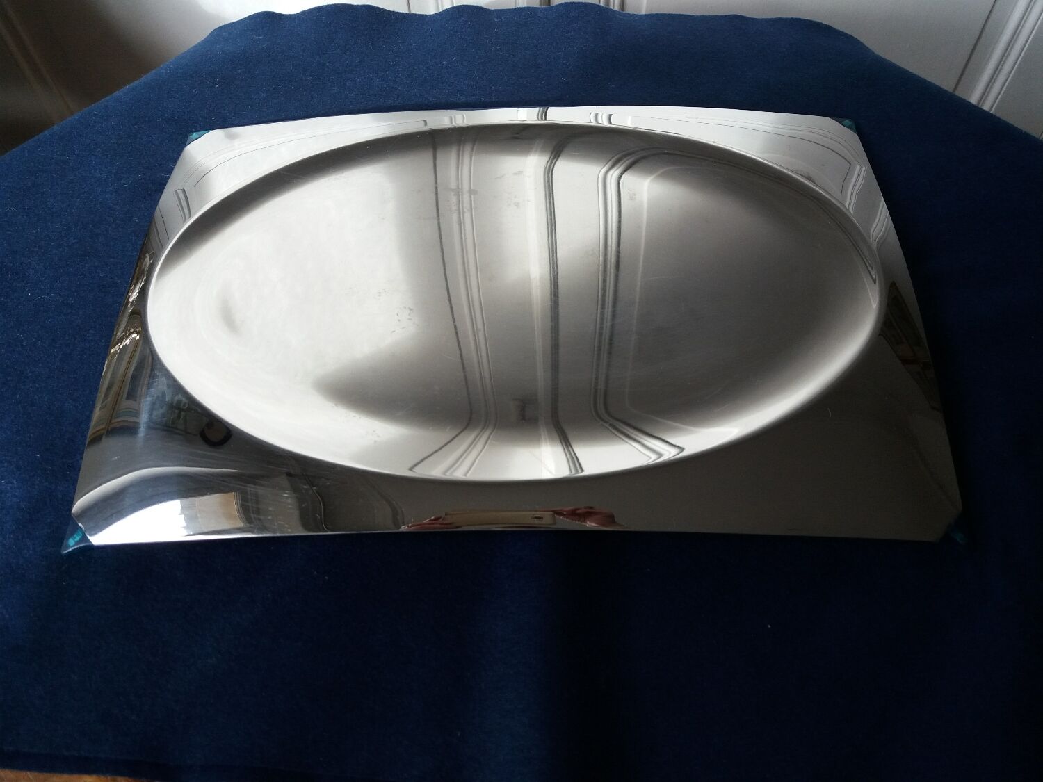 Philippe Starck stainless steel tray "Voilà Voilà " for Alessi