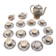 Complete "Bristol" Crown Ducal coffee service, English porcelain, 1930s
