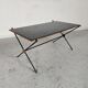 Table basse en laiton et verre
