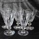 Baccarat / St Louis Caton crystal glasses early 20th France
