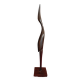 Sculture bois héron stylisé