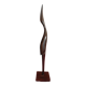 Wooden sculpture stylized heron