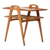 1960s Danish coffee table in teak and oak