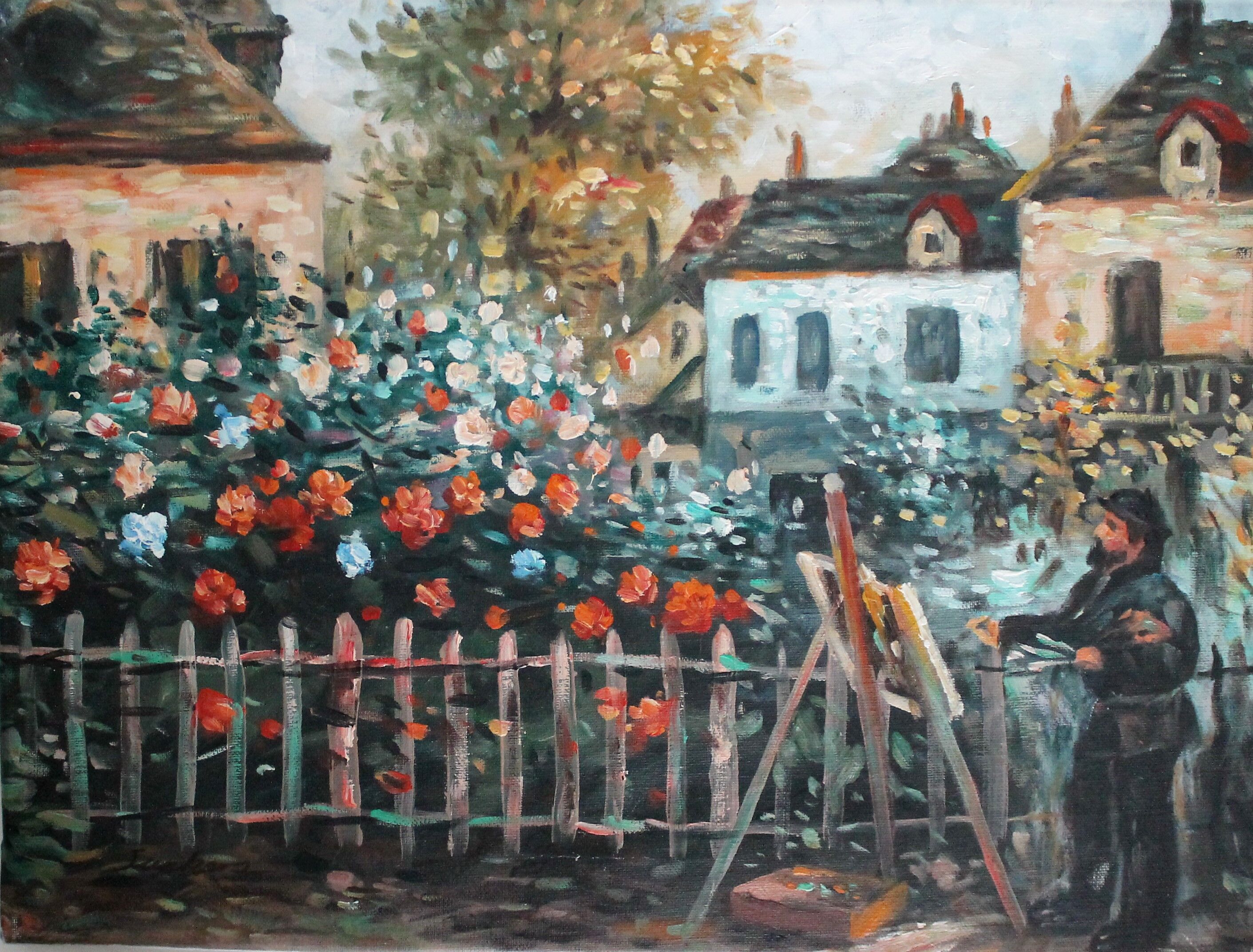 Tableau "un impressionniste peignant"