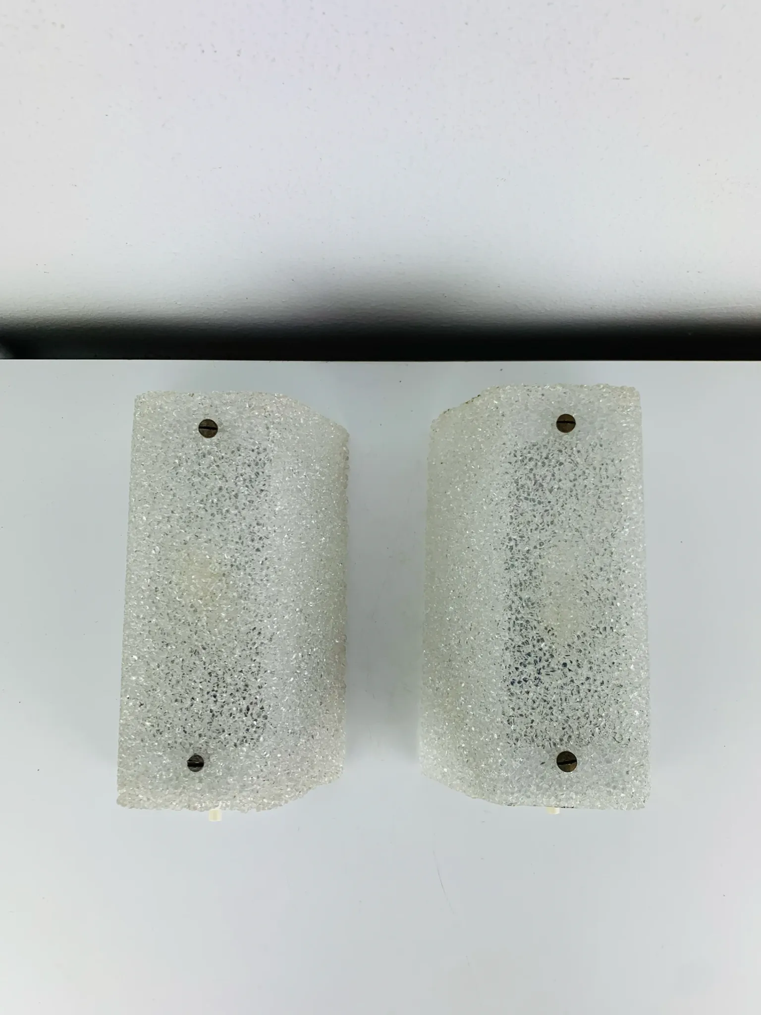 Paire d’appliques Perspex des années 60, vintage