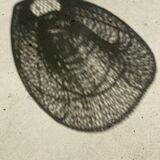 Small rattan lampshade in the shape of a braided hat