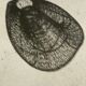 Small rattan lampshade in the shape of a braided hat