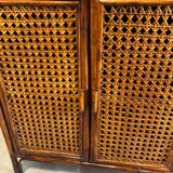 Vintage rattan shelf