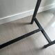 Vintage design coffee table in glass and metal