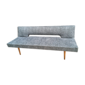Blue and black fabric daybed Miroslav Navratil, 1960s
