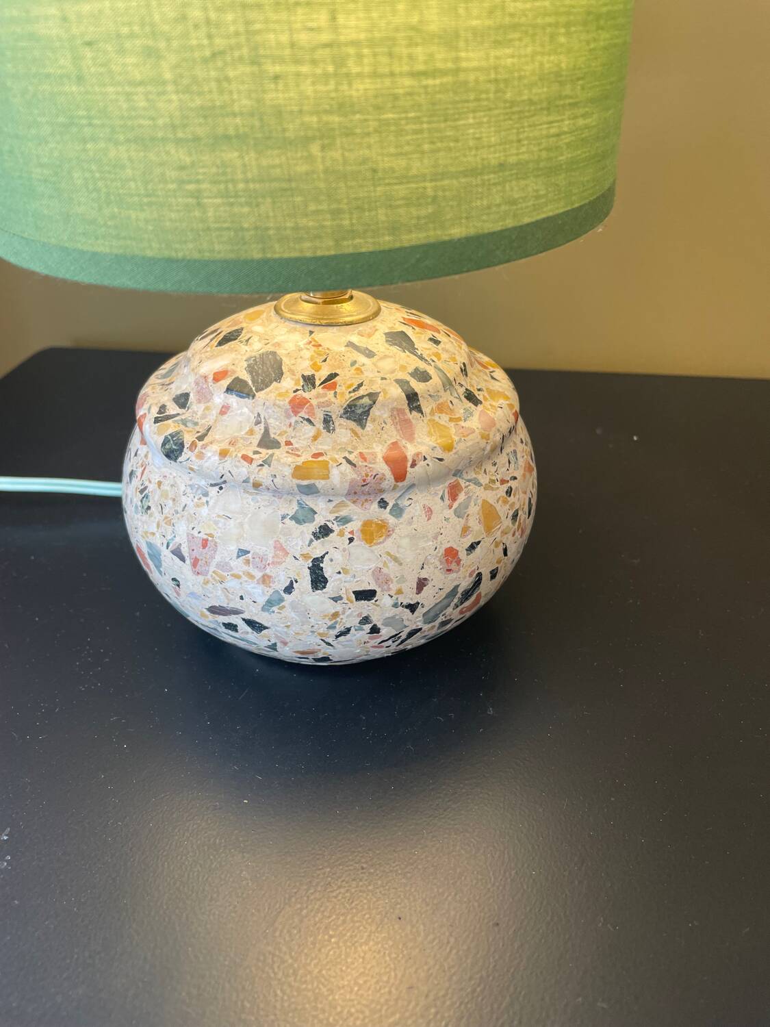 Vintage terrazzo table lamp