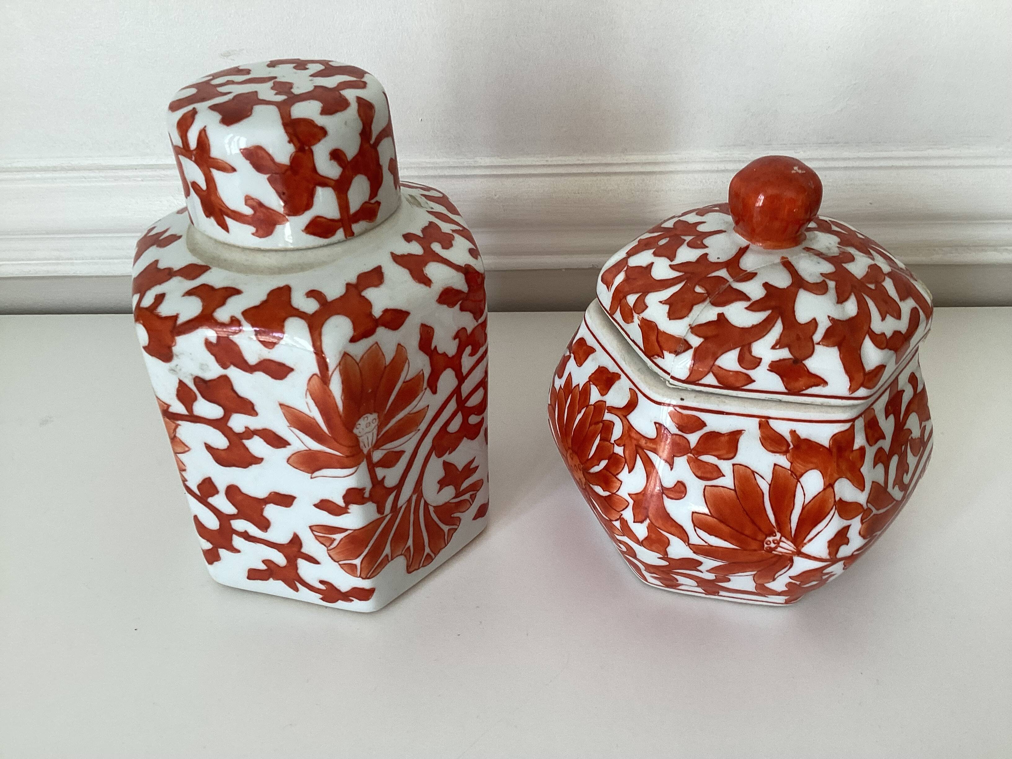 Duo of vintage ginger jars