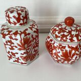 Duo of vintage ginger jars