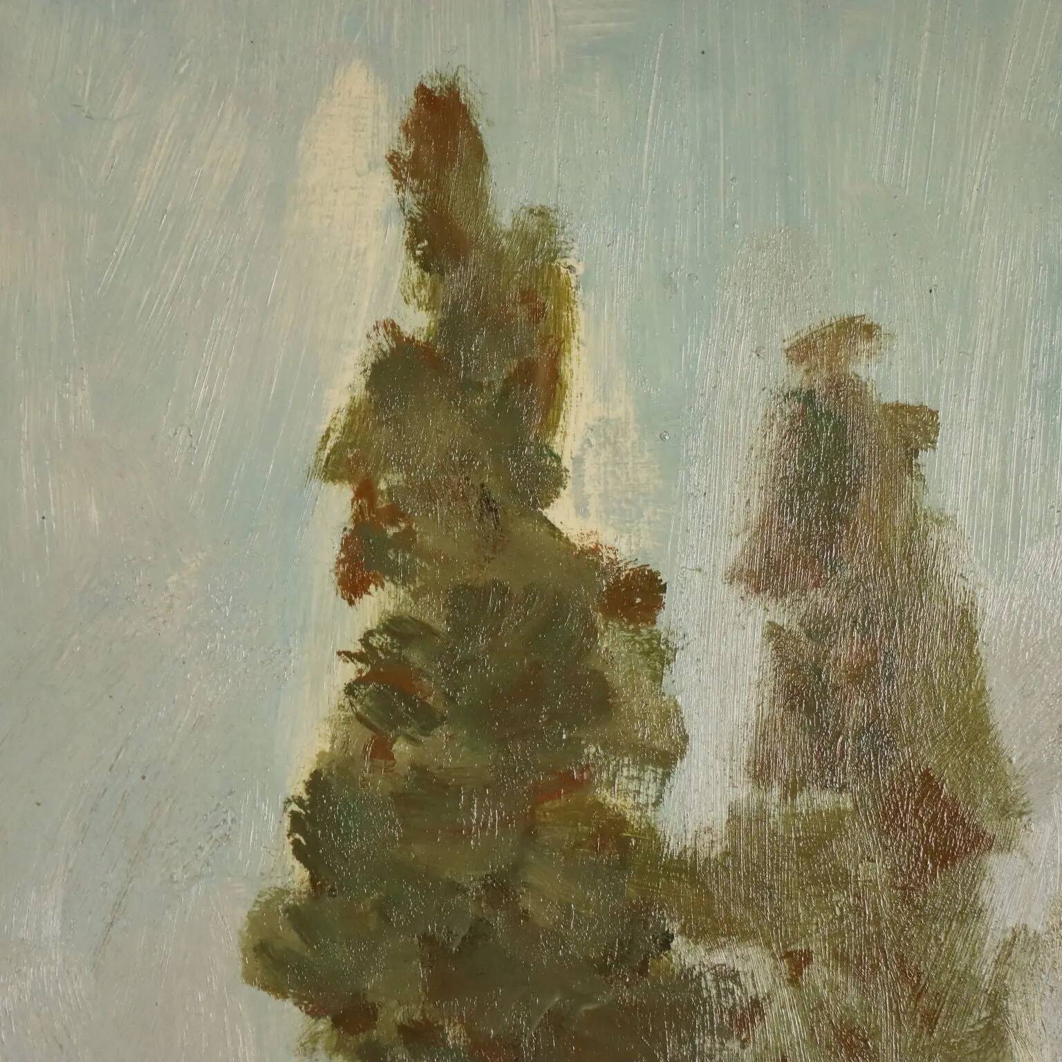Peinture moderne signée Leonardo Stroppa, vue de Florence '900
