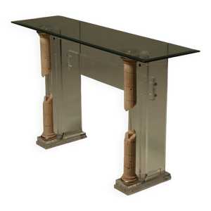 table console en plexiglas