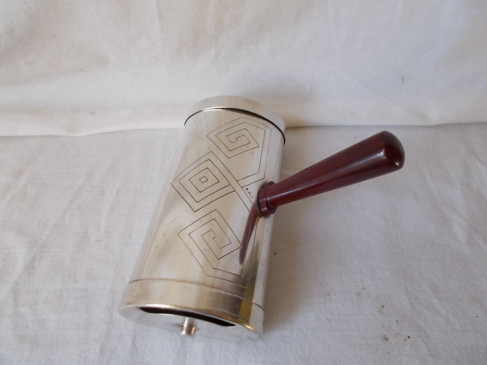 Art deco-style silver metal table crumb picks