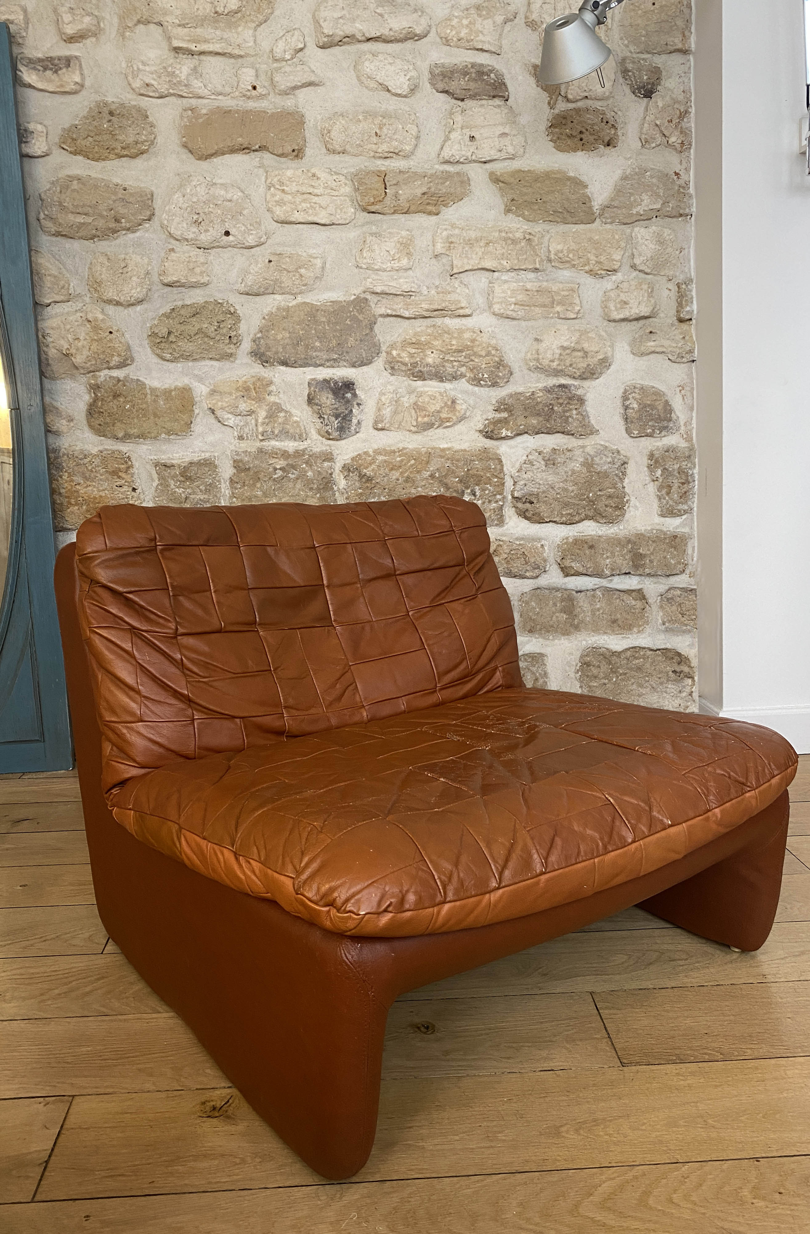 Airborne leather armchair