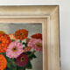 Oil on canvas flowers