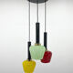 Mid-century Modern Italian Colourful Cascade Pendant Light
