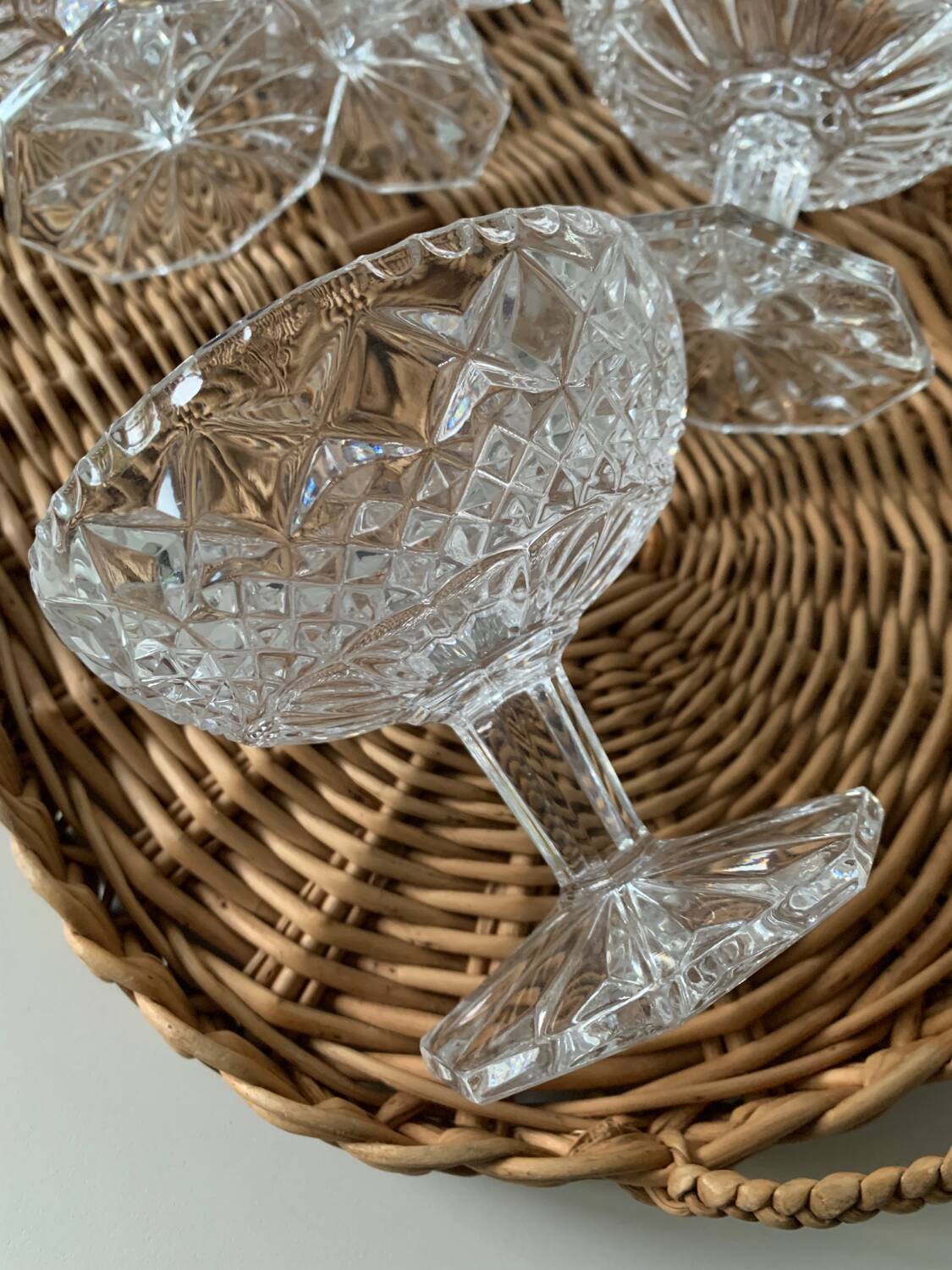 Crystal dessert cups