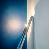 Adjustable floor lamp in chromed metal Italia Anni '70