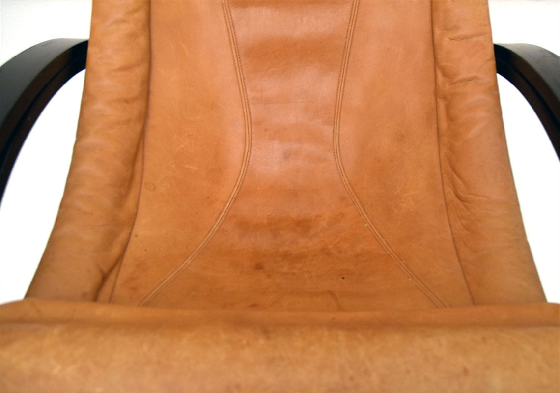 Sgarsul rocking chair designed by Gae Aulenti for Poltronova