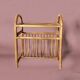 Vintage rattan and bamboo magazine rack