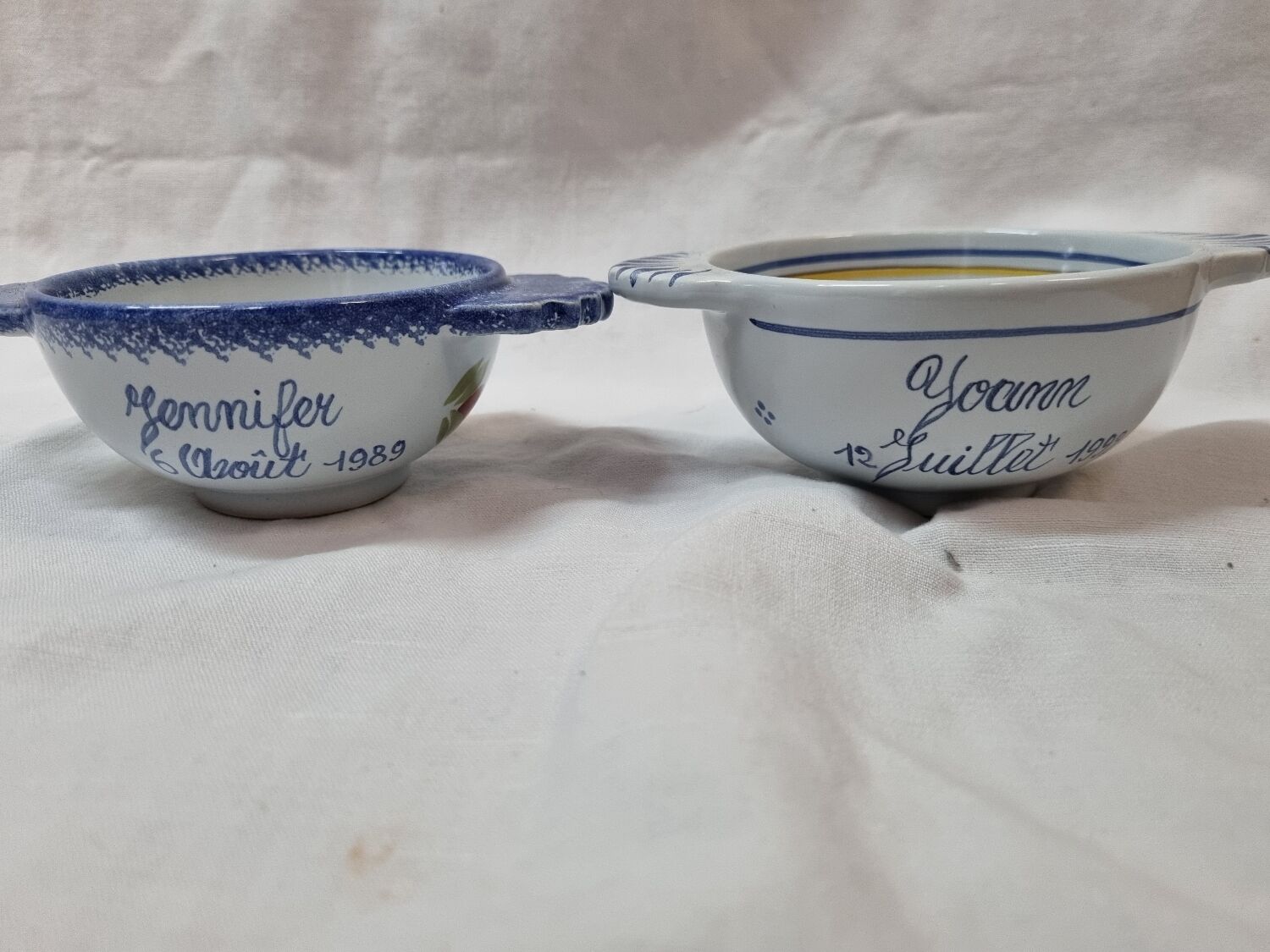 Henriot Quimper ear bowls 1960 to 1992