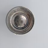 8 art deco eggcups in silver metal