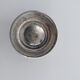 8 art deco eggcups in silver metal