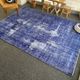 Oushak Rug Navy 7x10 Turkish Rug -Overdyed Rug Cobalt, Rug Living Room