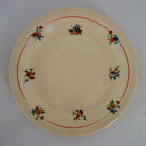 8 dessert plates with presentation dish, Béarn model, Orchies