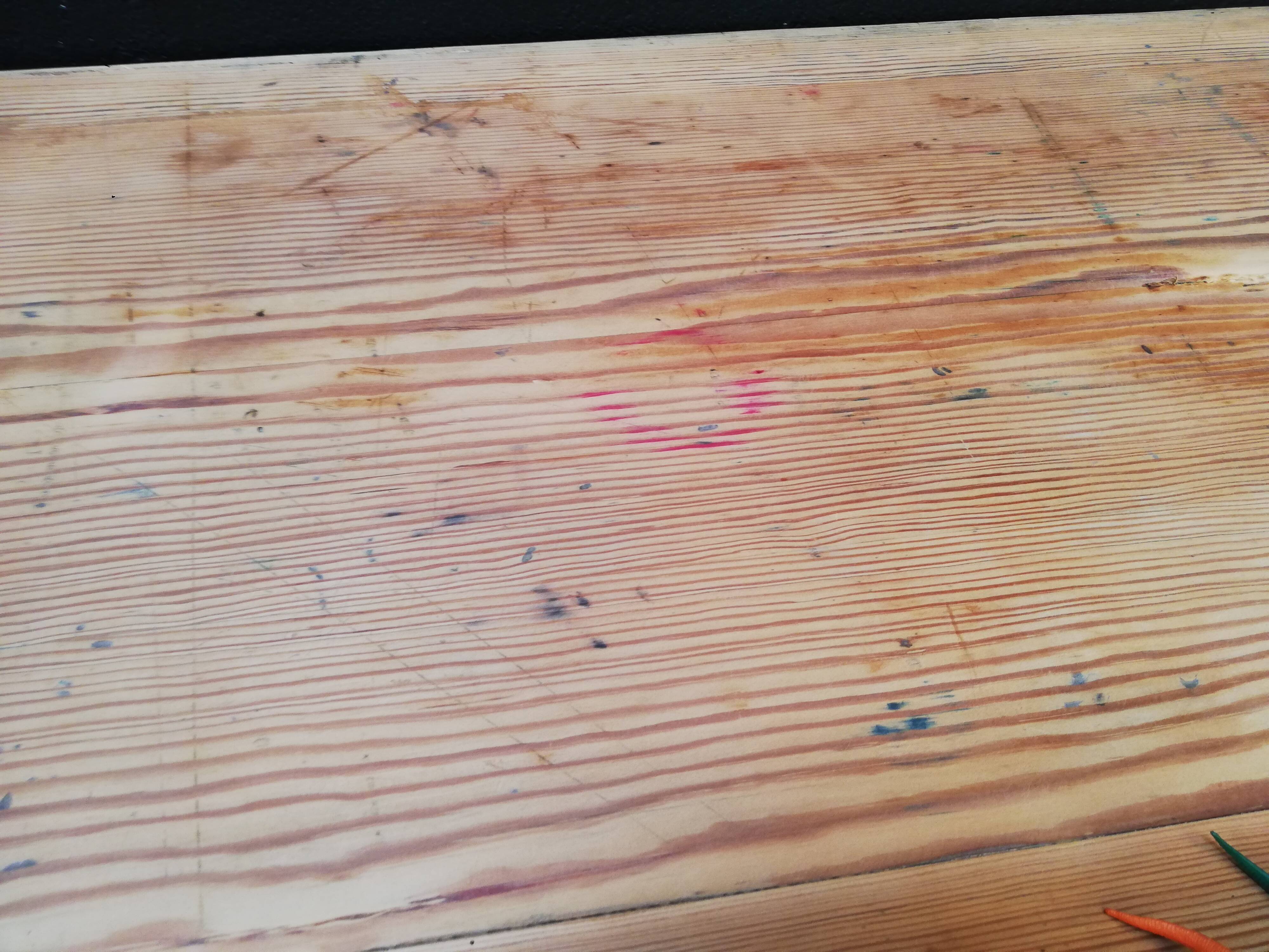 Folding table in wood brewery-guinguette, 6/8 cutlery