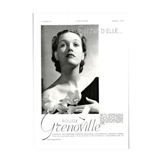 Affiche vintage années 30 Grenoville