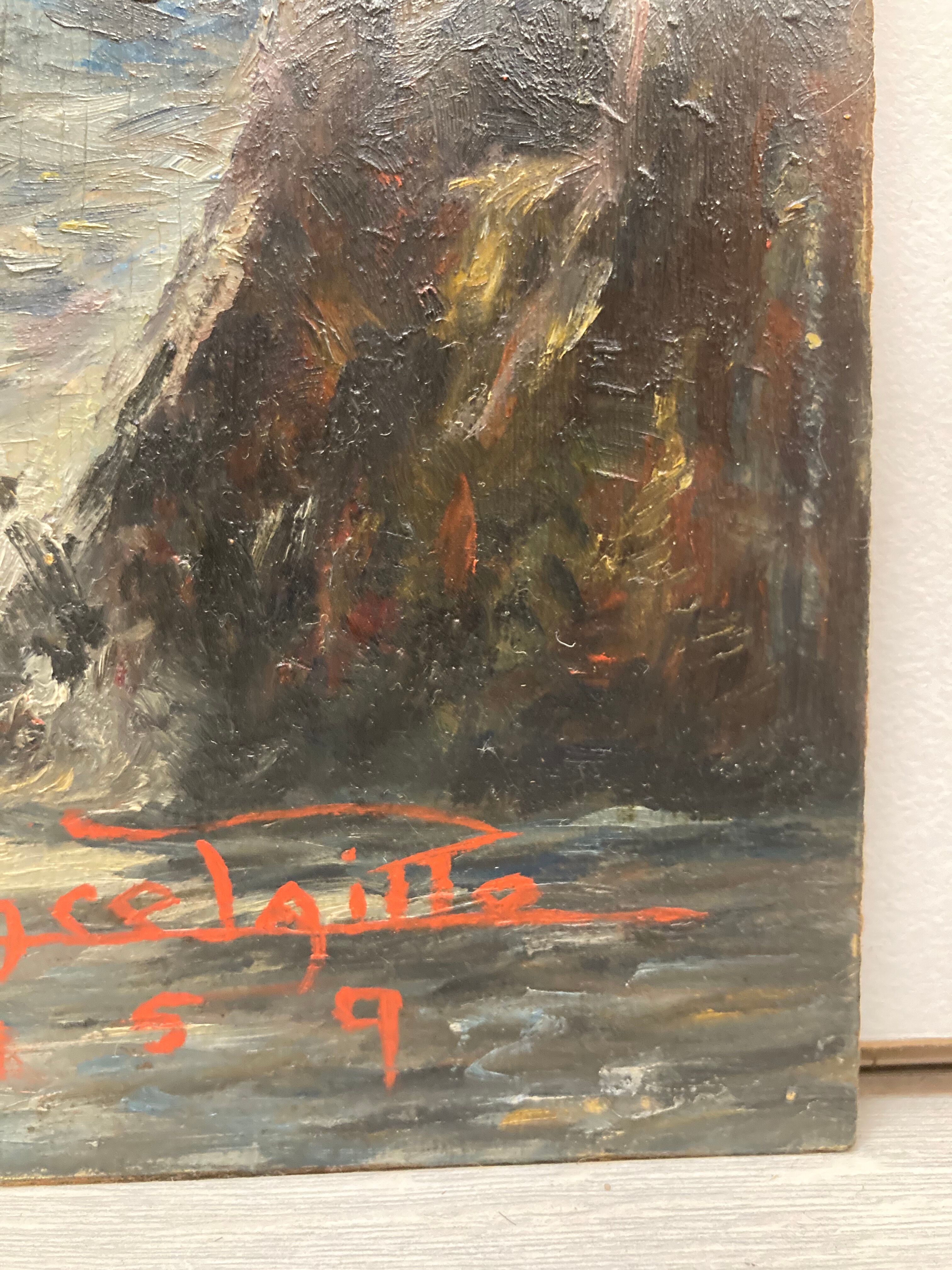 Vintage marine painting