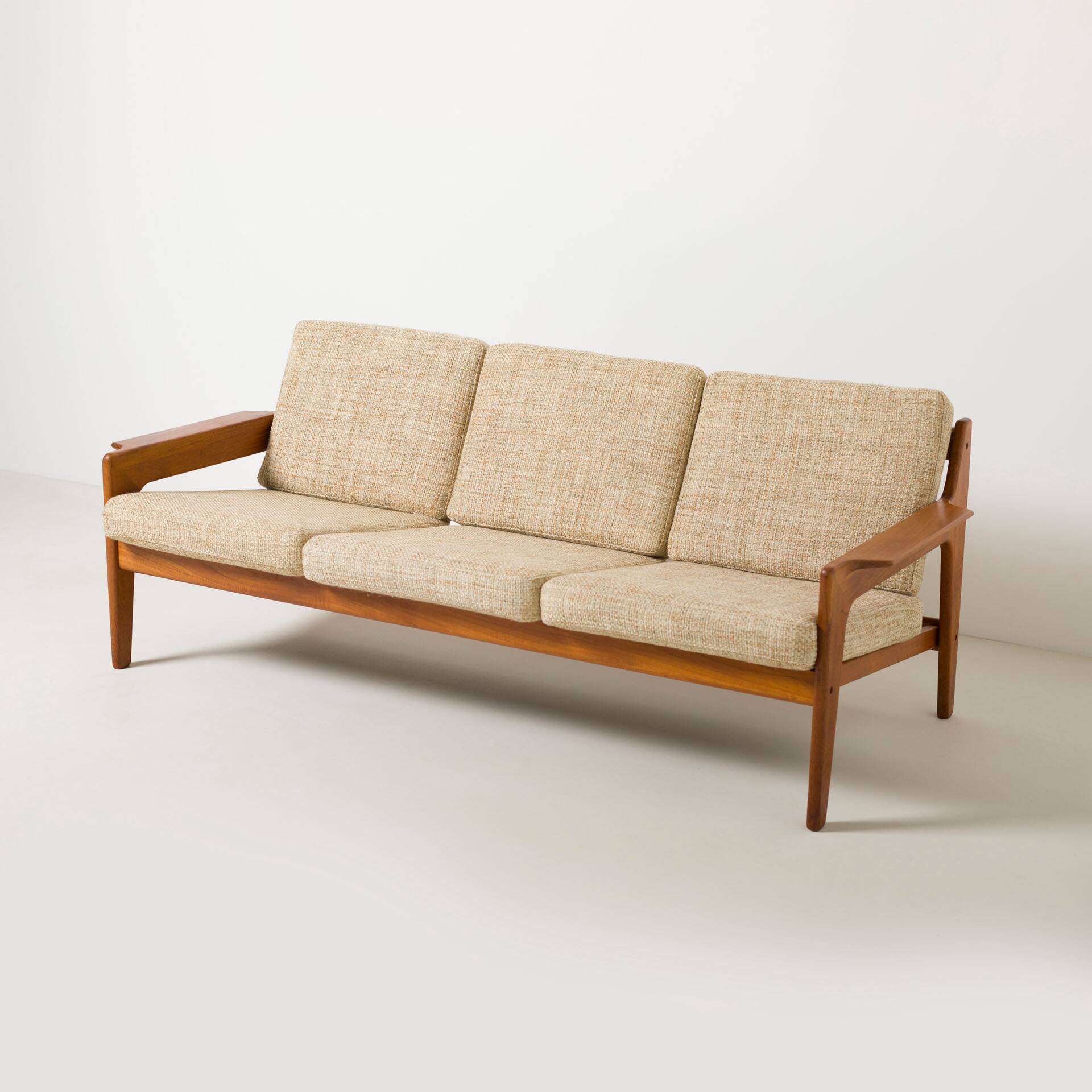 3 seater Mid-century Modern Teak sofa by Arne Wahl Iversen for Komfort