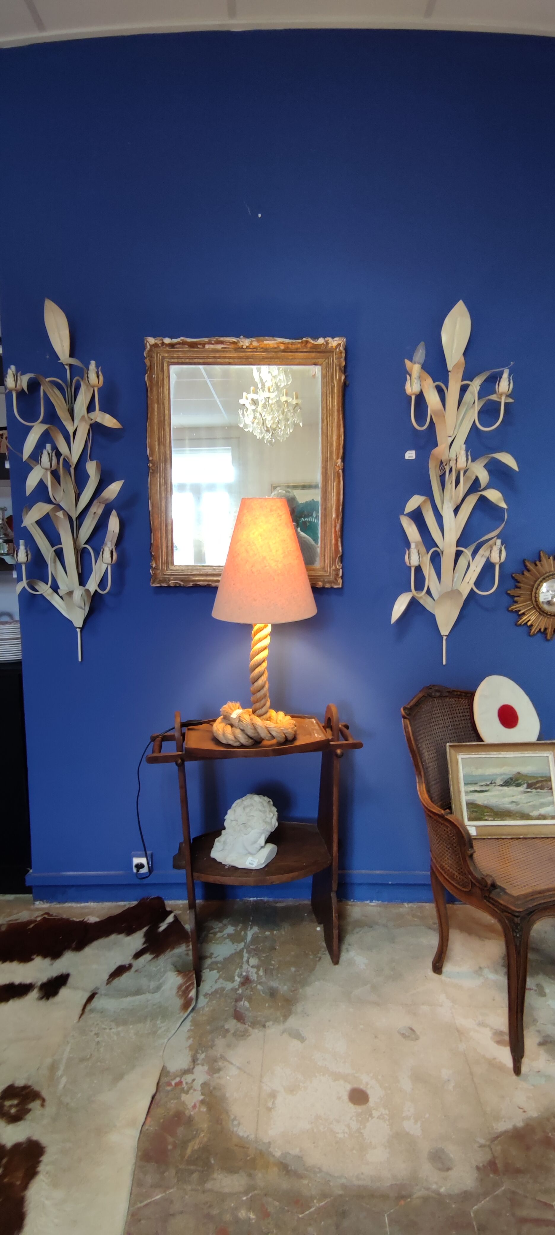 Lampe en corde année 60