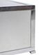Brushed aluminum and metal planter. 1970s.