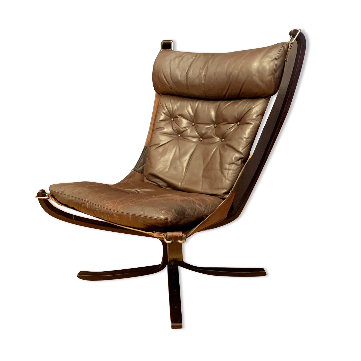 Falcon armchair designed by Sigurd Ressell, Vatne Möbler, Norway, 1970s