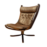 Falcon armchair designed by Sigurd Ressell, Vatne Möbler, Norway, 1970s