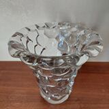 Vase en cristal transparent Pierre D'Avesn , Art Deco