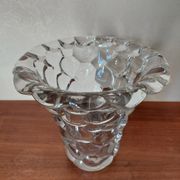Vase en cristal transparent Pierre D'Avesn , Art Deco