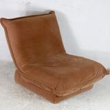 Chauffeuse velours "caramel", France, circa 1970.