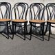 4 chaises bistrot cannées Thonet ZPM Radomsko en bois courbé